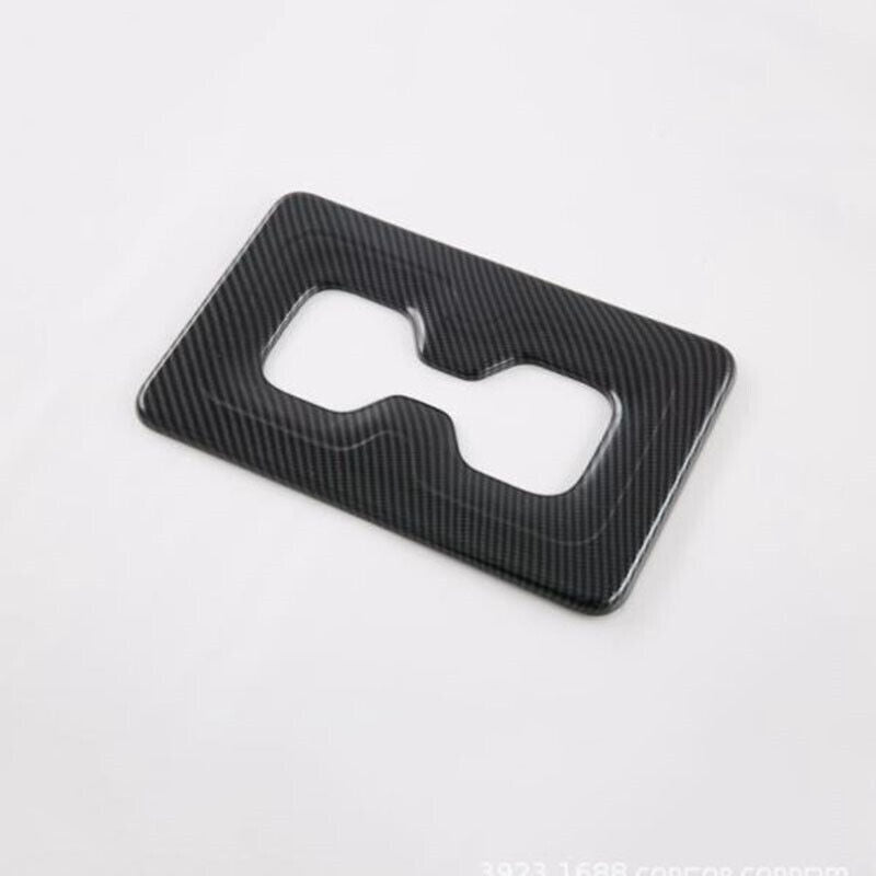 Carbon Fiber Rear Water Cup Holder Cover Trim for Mitsubishi Outlander 2022 2023
