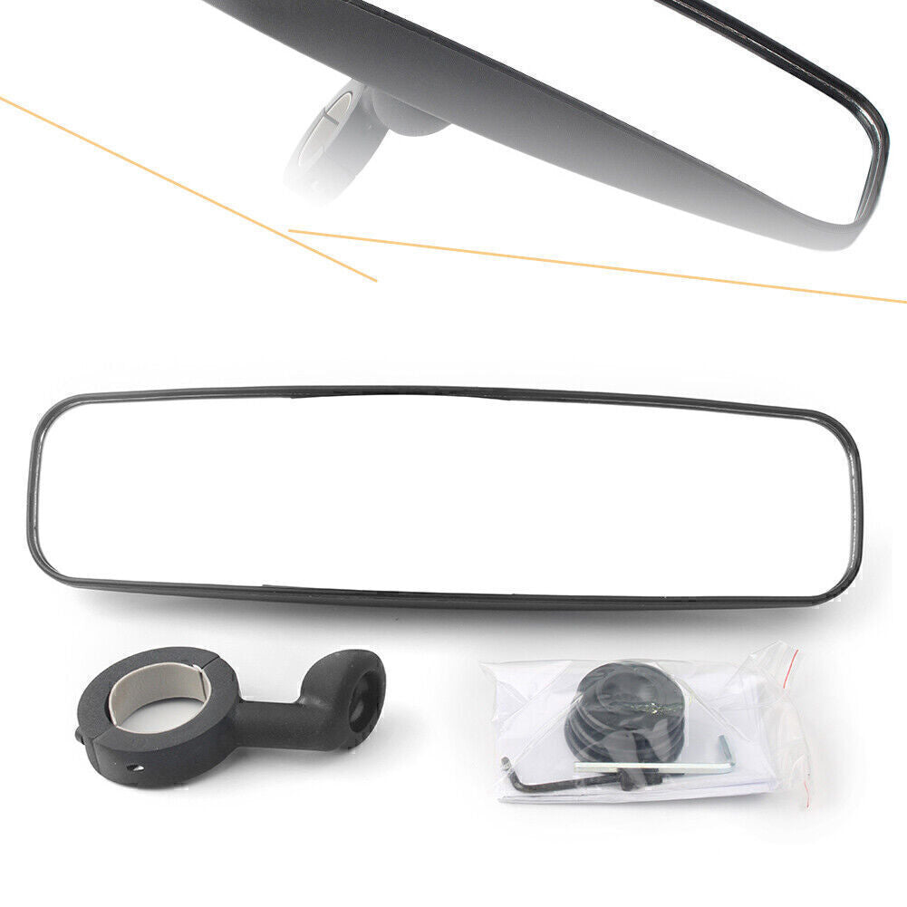 1.75 UTV Wide Rear View Mirror Fit ROUND ROLL BAR for Polaris RZR Arctic Cat for Yamaha