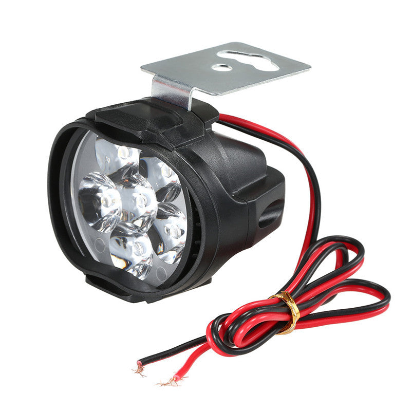 2x Spot Light Motorcycle Headlight Super Bright Fog Lamp LED Scooters Spotlight