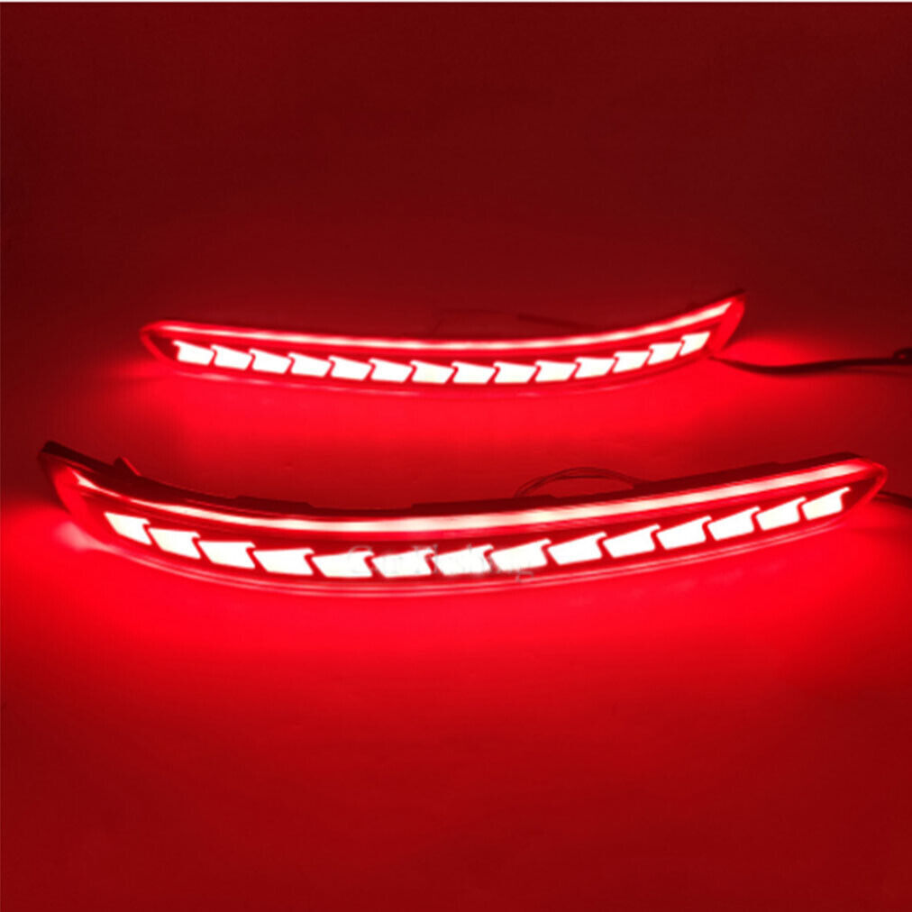 Smoked Rear Brake Taillight Bumper Reflector Lights for Kia Pegas 17-20 Right B
