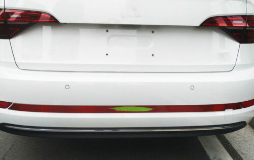 Steel Red for Volkswagen for Jetta Mk7 2019-2021 Strip Protector Trim Rear Bumper