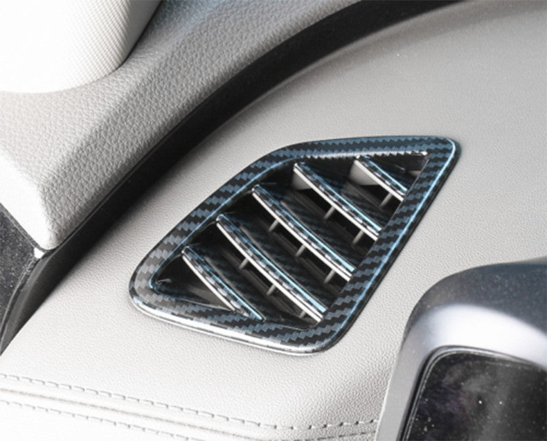 for Kia Carnival 22-24 Carbon Fiber ABS Dashboard Upper Air Outlet Vent Trim 2X