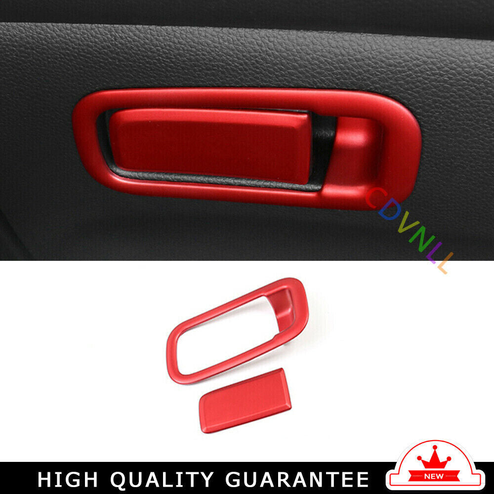 for Co -Pilot Storage Box Handle Sticker Trim for Honda Accord 10th 18-22 Bright Red