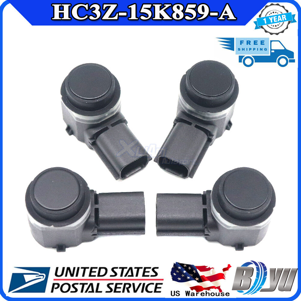 4 new Rear Reverse Backup Parking Assist Sensors PDC FL3T15K859-AB Black for Ford
