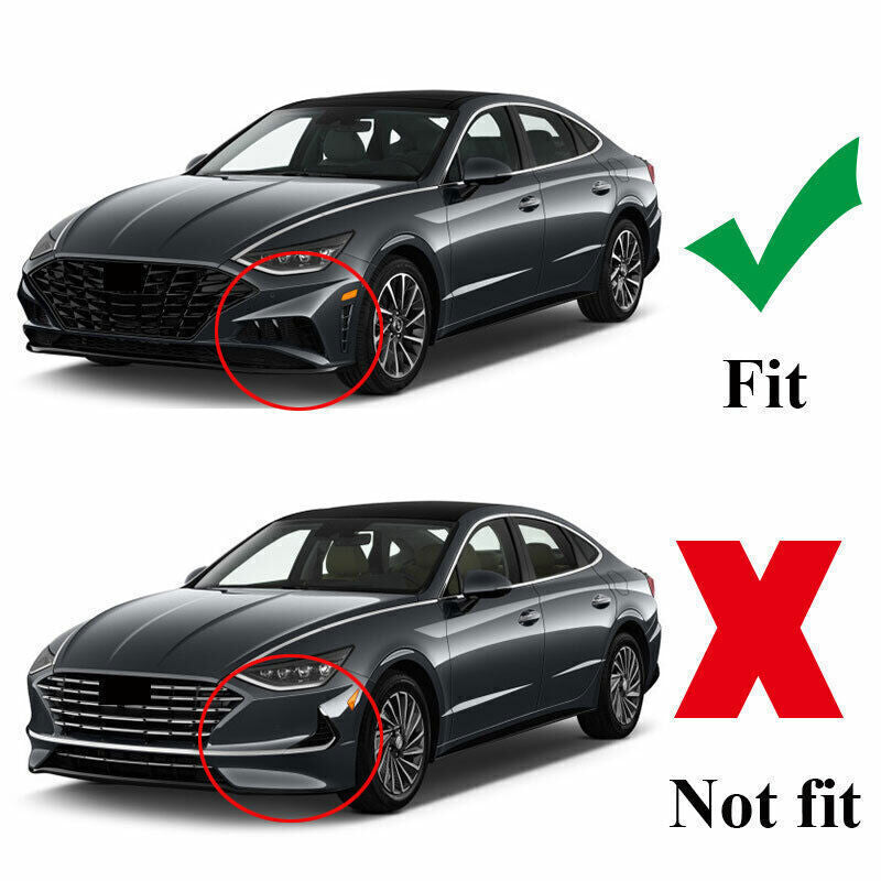 for Hyundai Sonata 20-23 Carbon Fiber ABS Front Bumper Lip Chin Splitter Spoiler