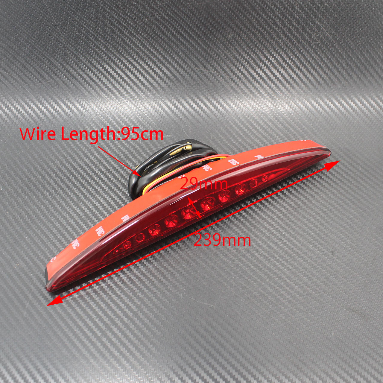 Rear Fender Red Lens LED Brake Tail Light Fit for Harley Breakout FXSB 2013-2017