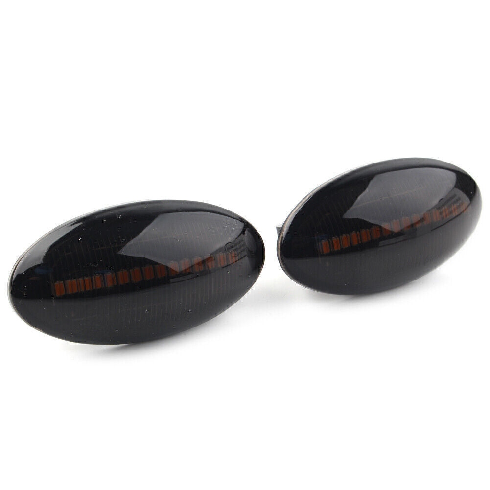 Sequential LED Dynamic Side Marker Turn Signal Blinker Light Black for Suzuki