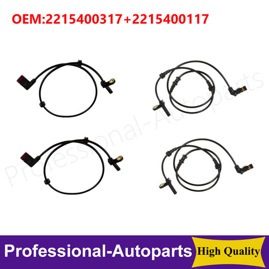 4-piece front and rear L+R ABS wheel speed sensor set suitable for Mercedes-Benz C1500, C1600, S550, S63