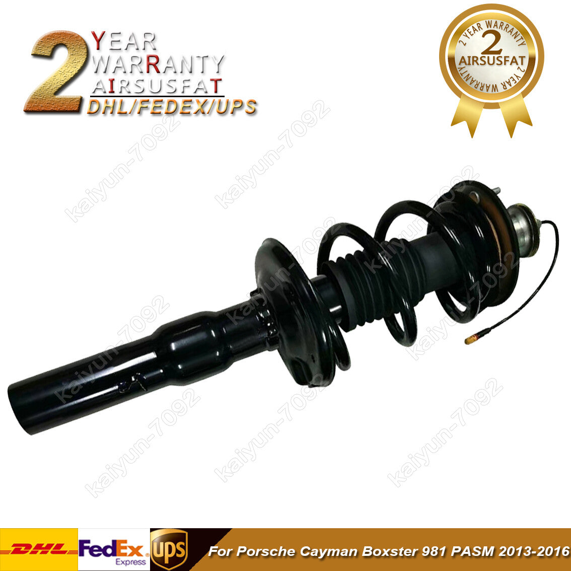 1x for Porsche Cayman 981 w/PASM 2013-2016 Rear Shock Absorber Assembly