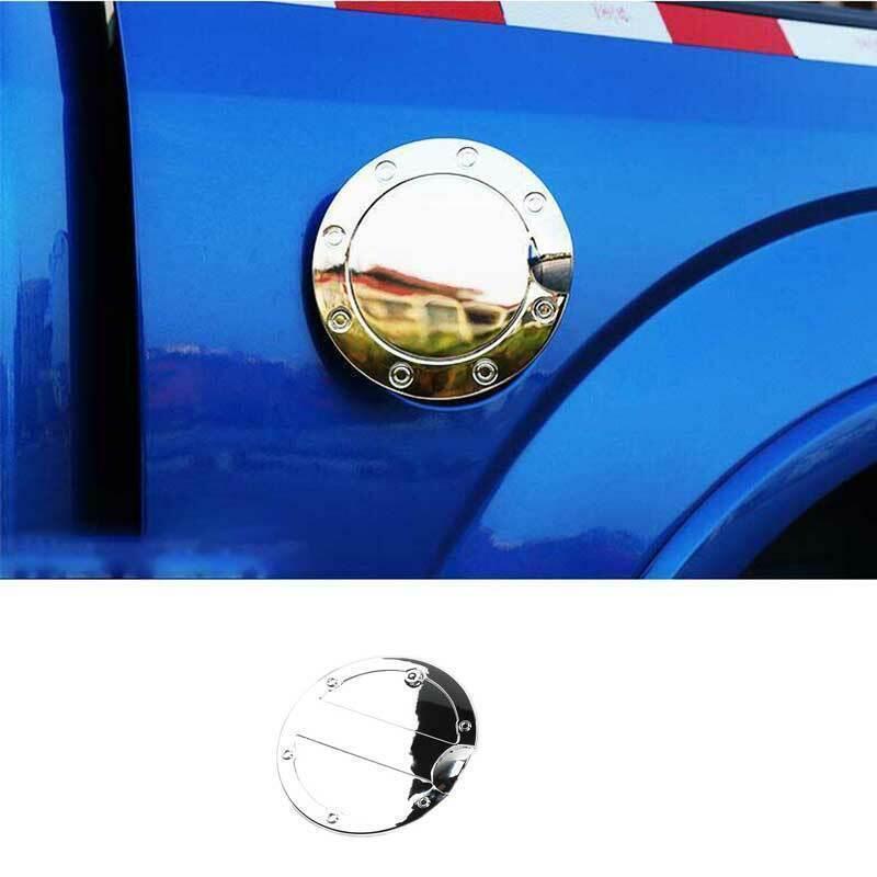 ABS Chrome Outside Fuel Oil Tank Cap Cover Trim for Ford F150 F-150 2015-2020 A