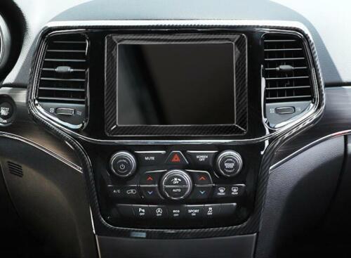 for Jeep Grand Cherokee 2014-21 Carbon Fiber ABS Central Navigation Frame Set 2x