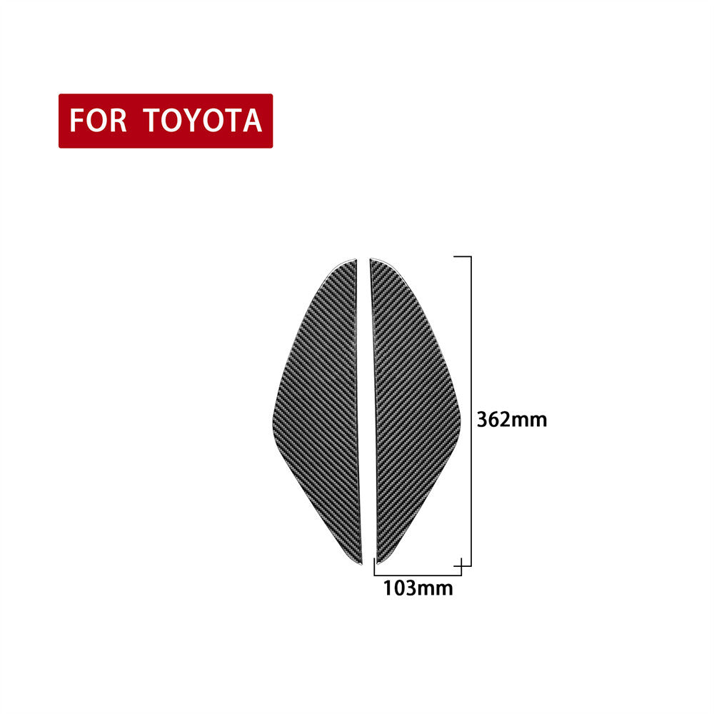 Carbon Fiber Interior Door Protect Panel Cover Trim for Toyota Tundra 2014-2018