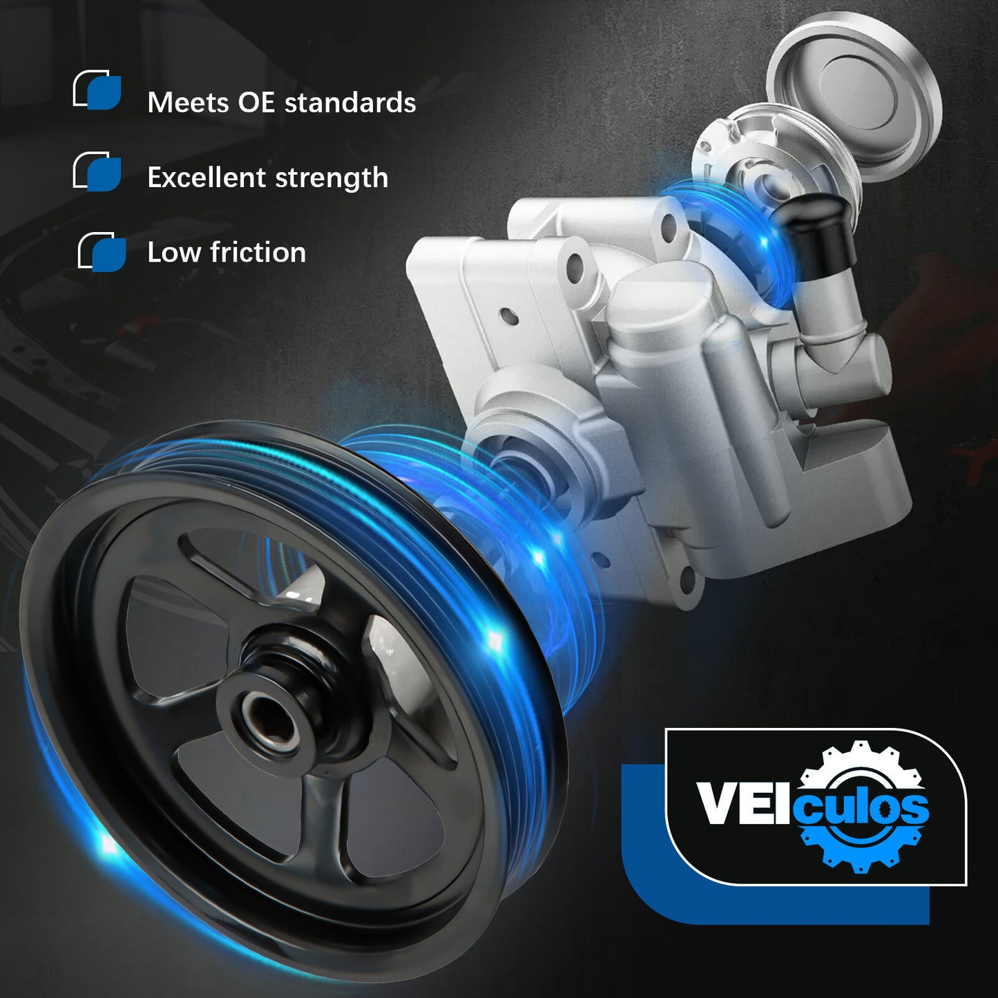 Power Steering Pump W/ Pulley For 06-08 for Acura TSX 05-11 for Honda CR-V 2.4L 21-5419