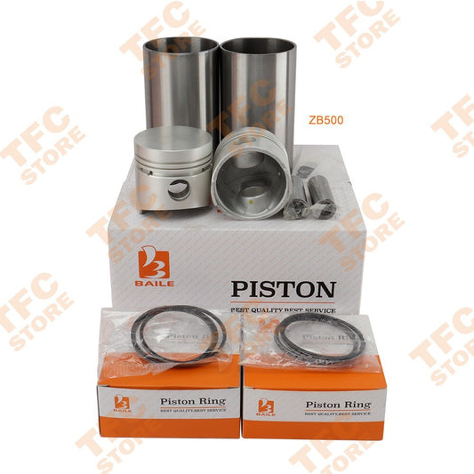 Z602 STD Cylinder Liner Kit W Piston (Pin  Clip), Rings for Kubota Engine New