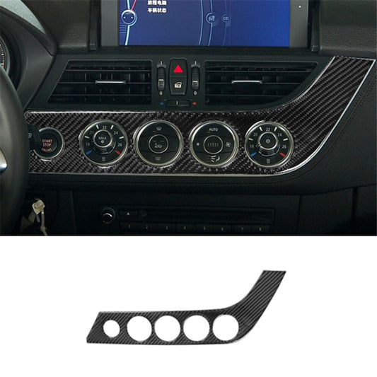 Carbon fiber front A/C control button trim for BMW Z4 E89 2009-2016