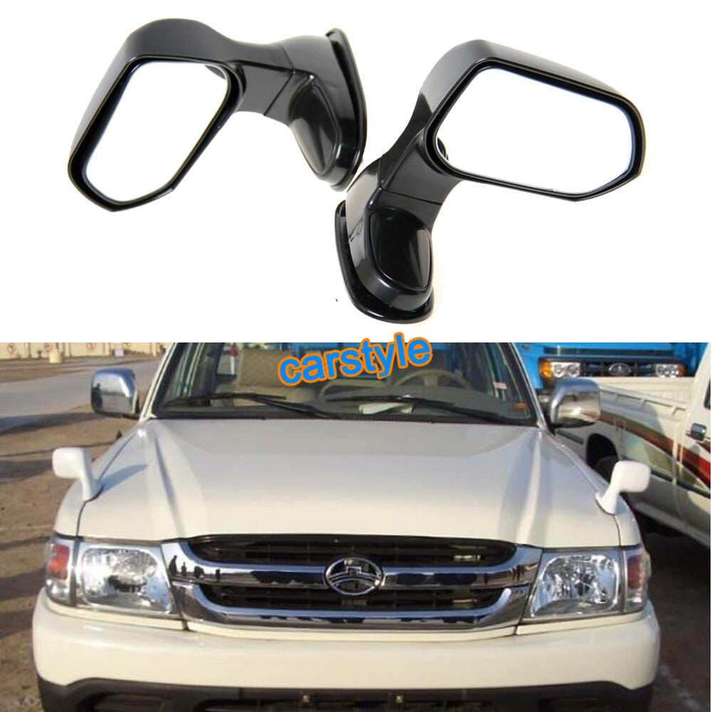 2PCS Car Hood Blind Spot SideView Flat Mirror Wide Angle Rear Mirrors SideView
