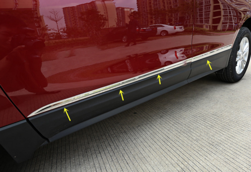 2018-2022 for Chevrolet Equinox Chrome Door Body Side Moulding Cover Strips Trim