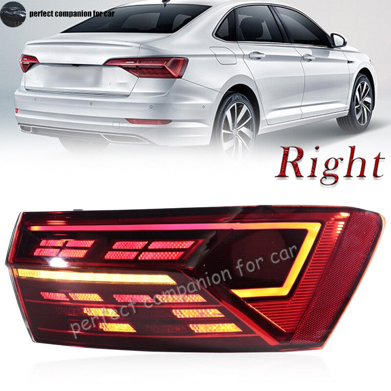The right taillight and rear brake light are applicable to the for Volkswagen for Jetta SAGITAR 2019, 2020, and 2021 models.