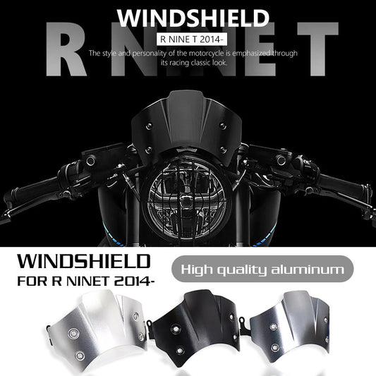 for BMW R NineT R9T 14-23 Headlight Fairing Windshield Windscreen Wind Deflector