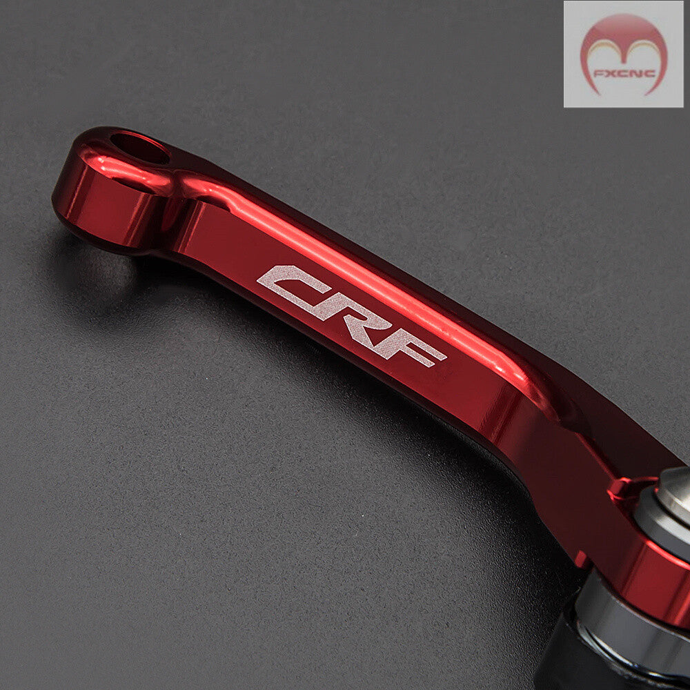 CNC brake and clutch lever kit for Honda CRF250RALLY 2018, 2019, and 2020 red off-road bicycles.