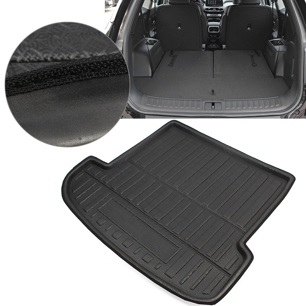 Rear Trunk Tray Cargo Boot Liner Mat for Hyundai Santa Fe 5 Seats 7 Seats 19-21