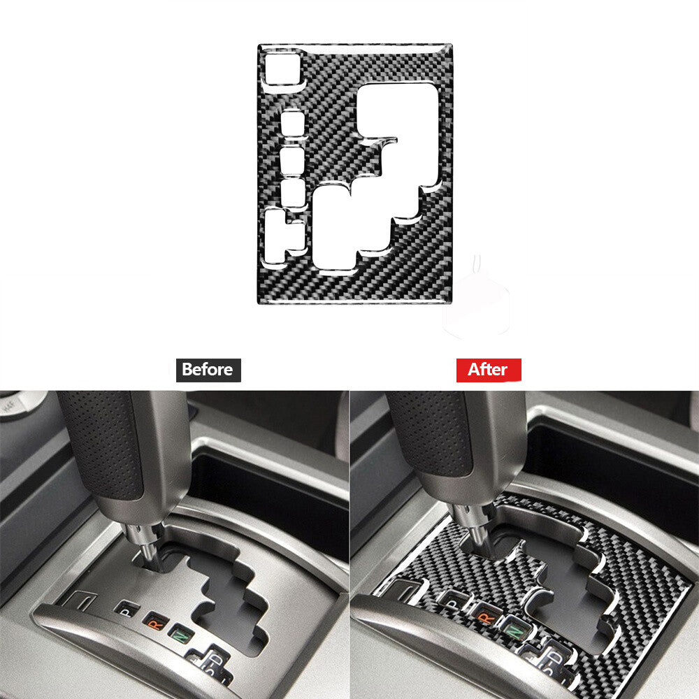 Carbon Fiber Gear Shift Panel Decorative Cover Trim for Toyota 4Runner 2010-2020