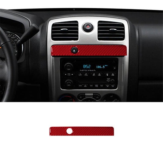 Red Carbon Fiber Above Radio Accent TCS Cover For Colorado 2004-12/ for Canyon 05-12