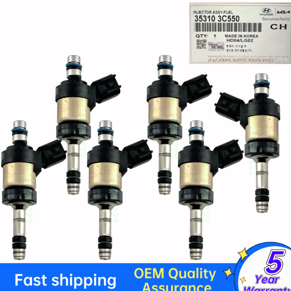 for Hyundai for Kia Cadenza Sorento 2014 2015 3.3L V6 Fuel Injectors 6X 35310-3C550