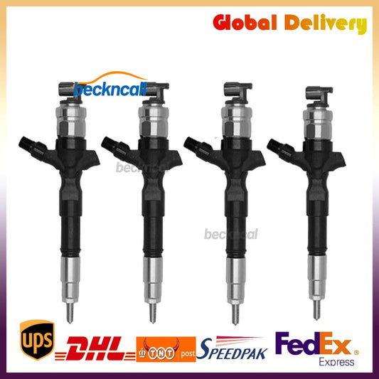 4X Diesel Fuel Injector 23670-30400 23670-0L090 for Toyota Hilux 1KD 2KD NEW