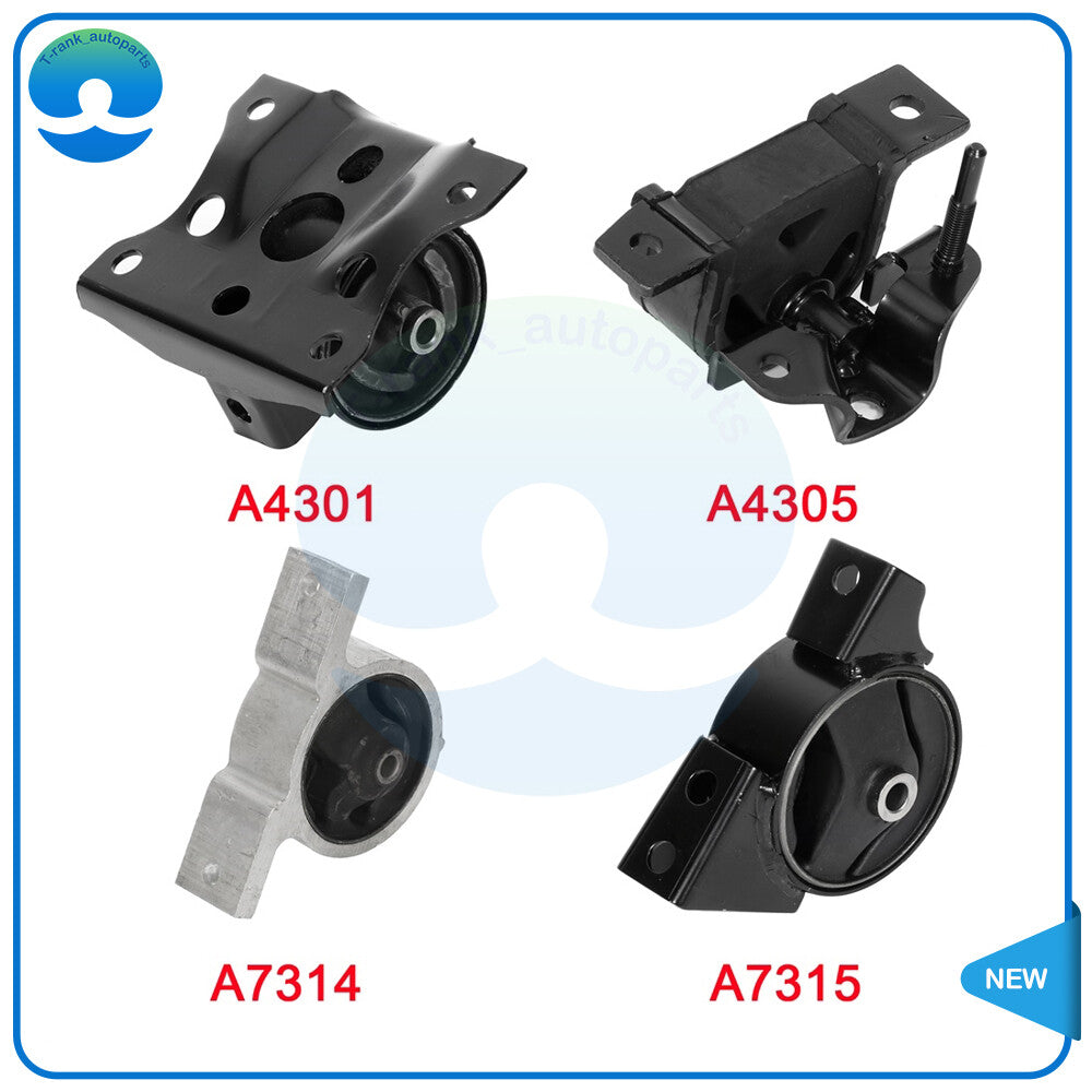 Engine Motor  Automatic Transmission Mounts Set for Nissan Sentra 2000-2006