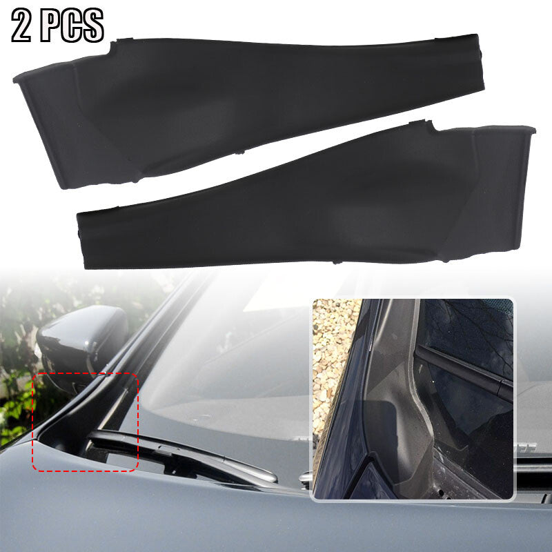 2x Windshield Wiper Side Cowl Extension Cover Trim For 13-15 for Nissan Altima SEDAN