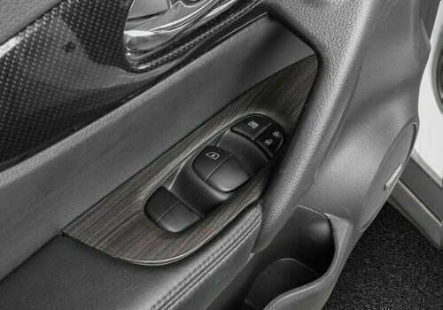 for Nissan Rogue 2017-2020 Wood Grain Window Lift Switch Regulator Cover Trim