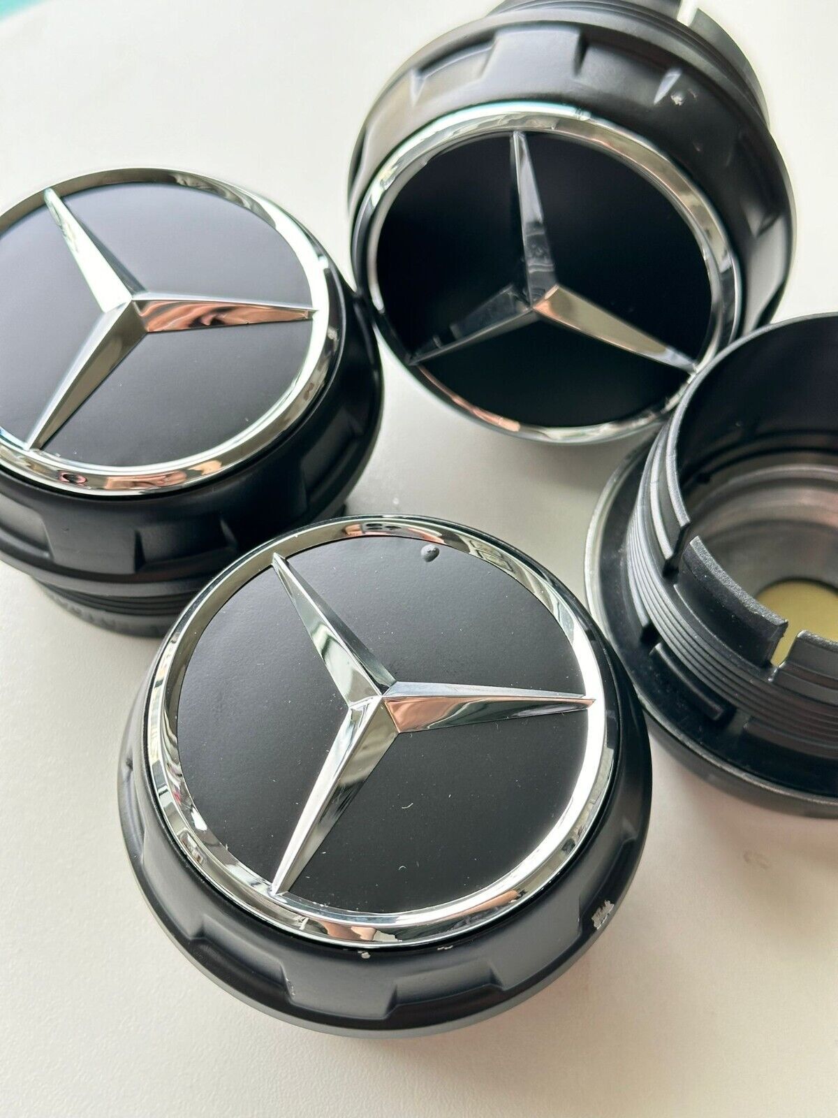 4-piece center wheel set for Mercedes S63 W205 W213 W218 with screaming wheel covers 68mm/2.67 inches