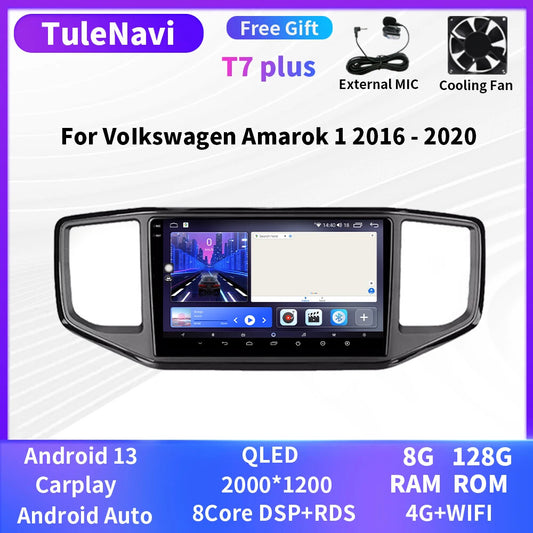 for Volkswagen Amarok 1 GPS Auto Carplay Android Car Stereo Radio Multimedia DSP