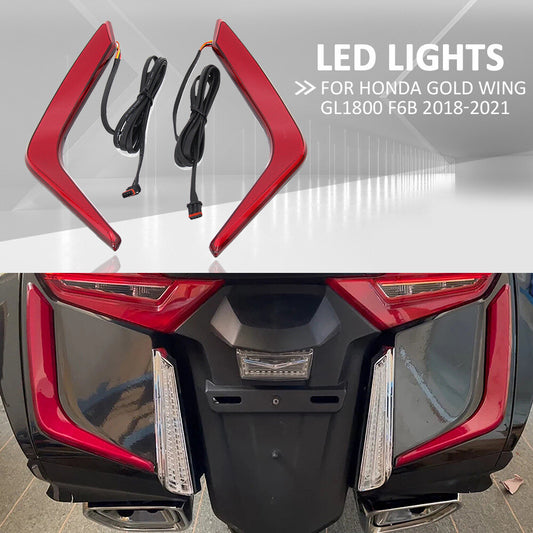 Rear Saddlebag Brake Decorative Lights Accents for Honda Goldwing GL1800 2018-21