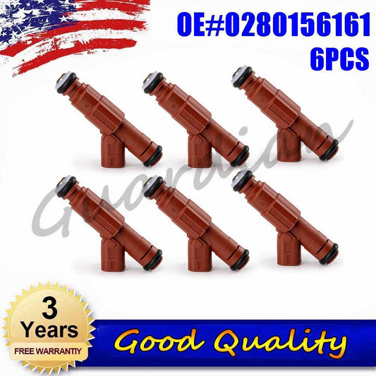 6PCS Fuel Injector 0280156161 for Ford for Mustang Windstar for Jeep Cherokee for Dodge