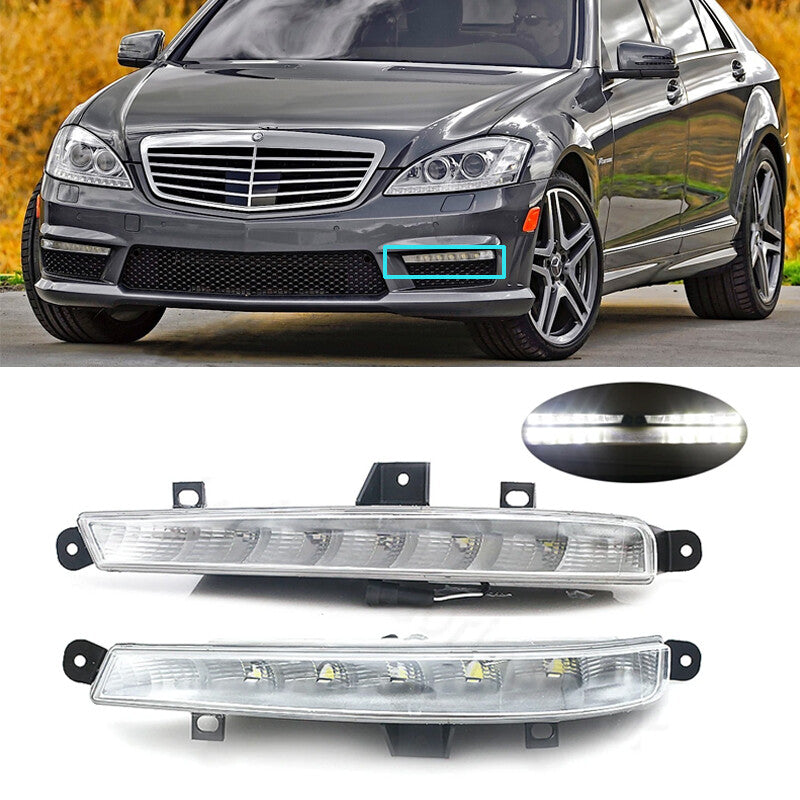 1 Pair Daytime Running Light Fog Light for Mercedes-Benz W221 S63 AMG 2009-2013