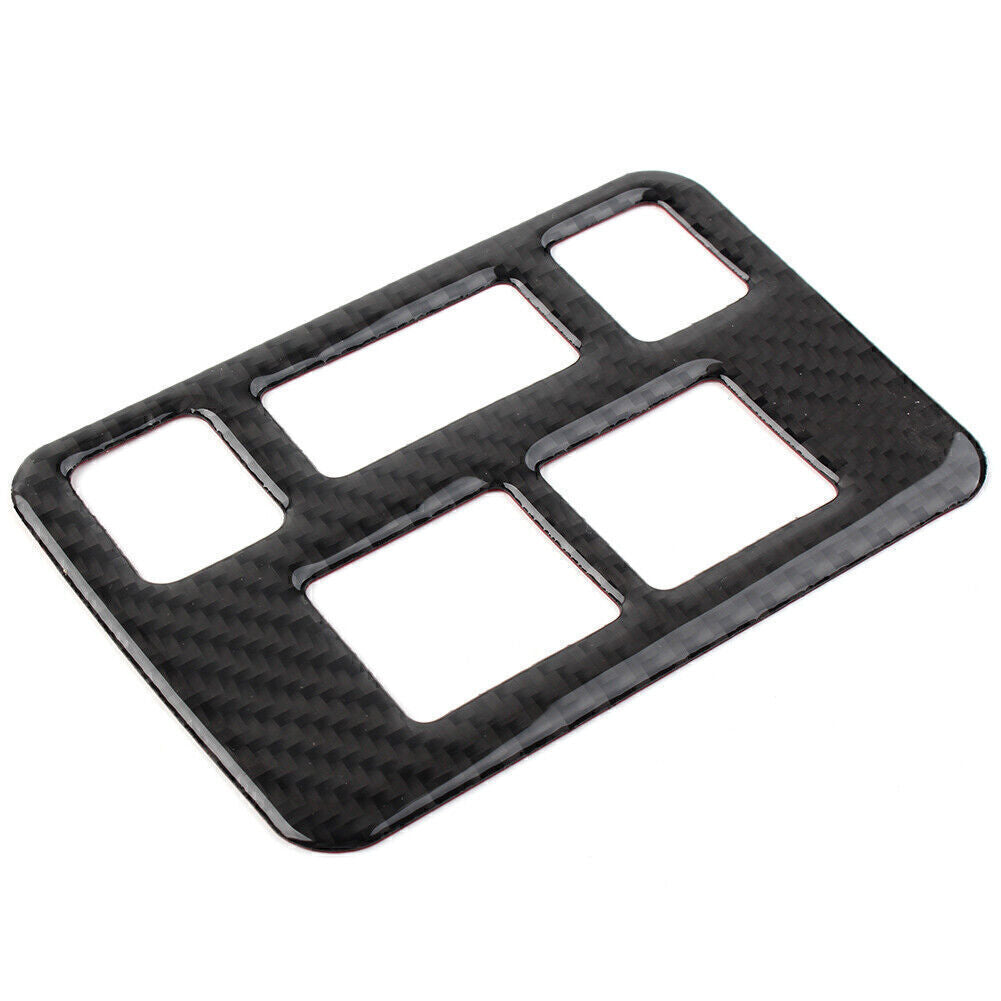 Carbon Fiber Headlight Button Frame Cover Trim for Subaru Forester 2013-2018 17