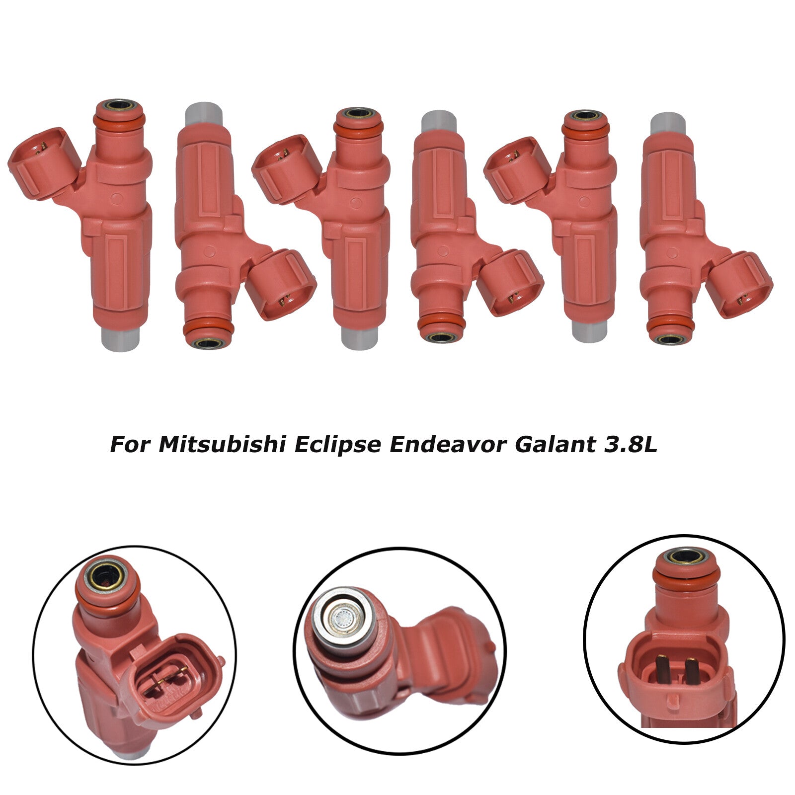 6pcs Fuel Injectors HDB305F For 04-2012 for Mitsubishi Eclipse Endeavor Galant 3.8L