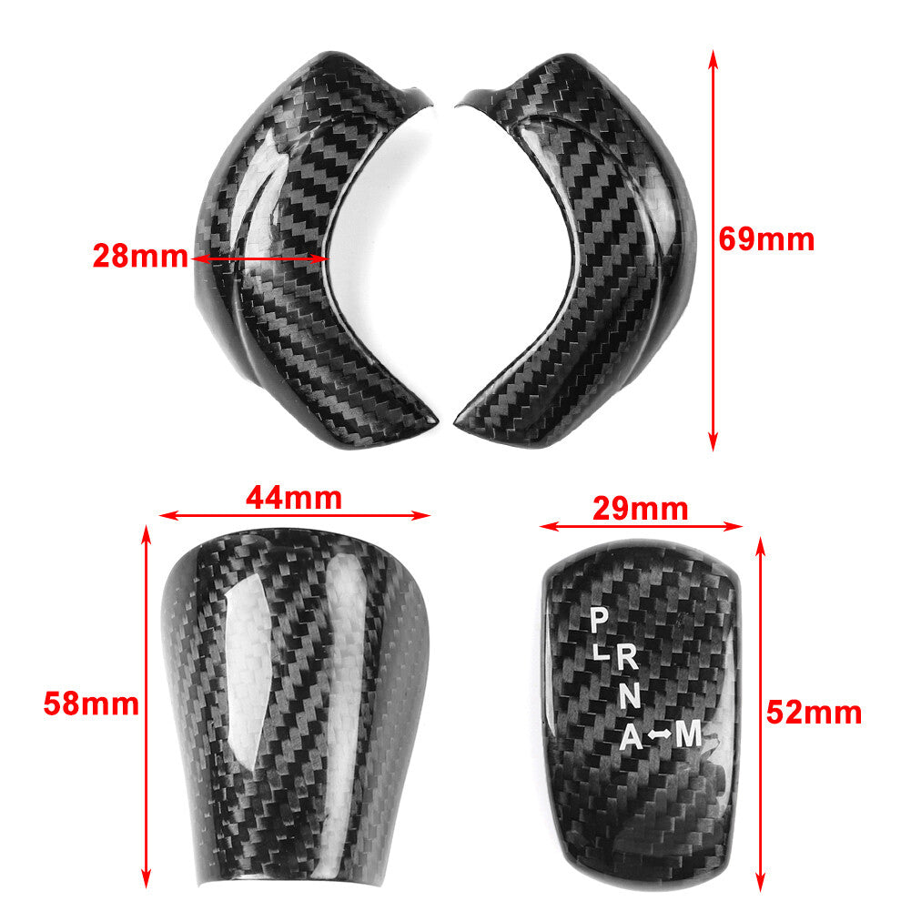 Carbon Fiber Gear Shift Knob Cover Trim for Nissan GTR R35 2008-2016 2011