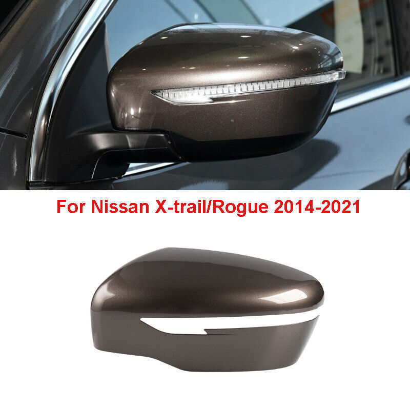 Gold Rearview Mirror Cover Shell Cap Left Side for Nissan X-trail/Rogue 2014-21
