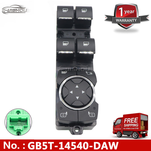 The all-new GB5T-14540-DAW driver's side window control switch is compatible with 2016-2019 for Ford Explorer models.
