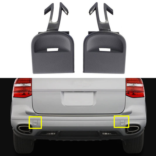 2x Rear Bumper Left Right Side Towing Hook Cap Fit for Porsche for Cayenne 2008-2010