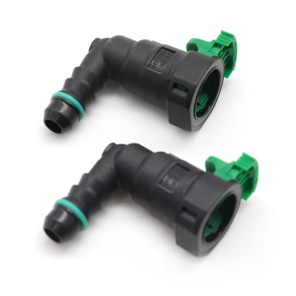2-pack/Bulk Fuel Line Hose Quick Release Female Connector 7.89mm ID6 8x6 90¡ã