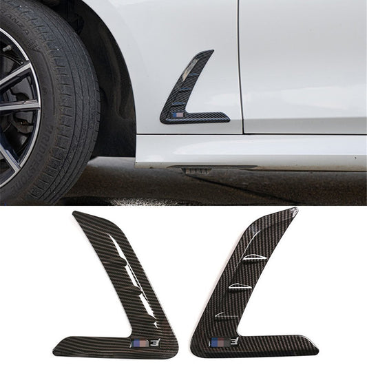 Carbon Fiber ABS Side Fender Air Outlet Vent Trim for BMW 3 Series G20 2020-2022
