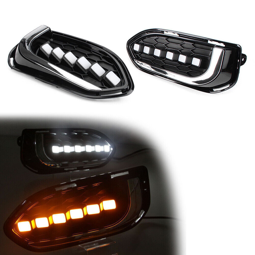 A pair of LED daytime running fog lights for Honda Fit Jazz 2018