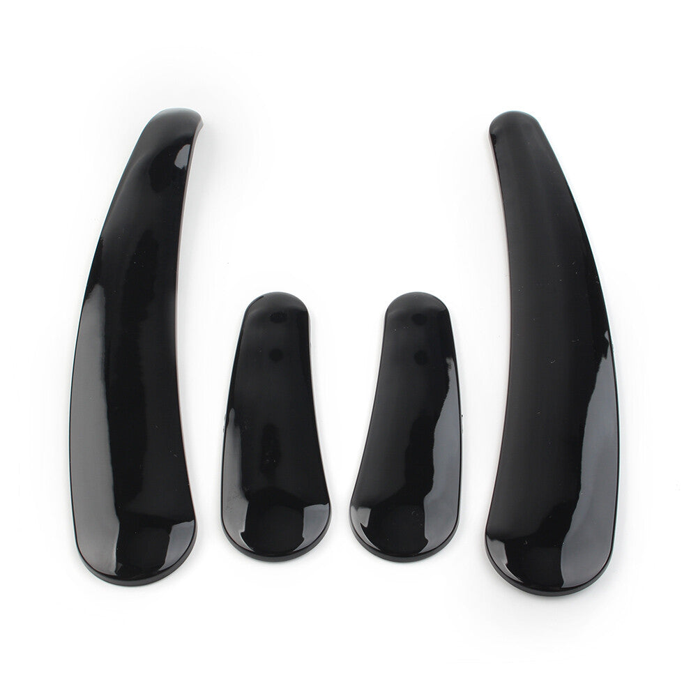 4x Black Curved Swingarm Frame Insert Set Fit for Harley Softail Models 08-up