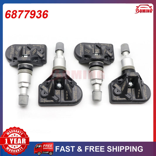 4 new tire pressure sensors (TPMS 6877936) for BMW G30, G31, G32, G11, G12, G15, G01, G02