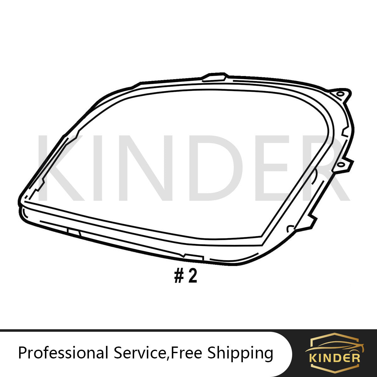 LeftRight Headlight Seals Gasket Fits for MERCEDES for BENZ MB ML CLASS W164