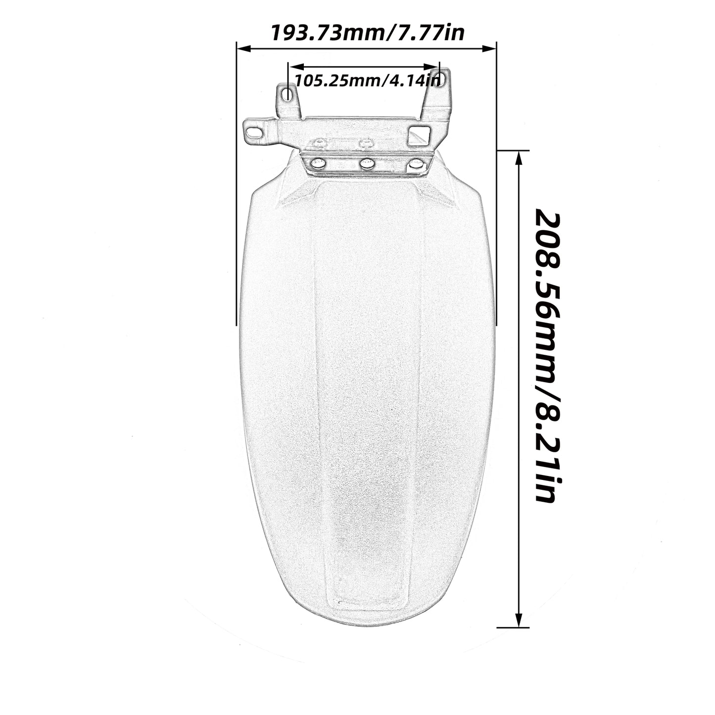 ABS Rear Fender Front Hugger Mudguard for Suzuki V-Strom DL 1050 XT 1050A VStrom